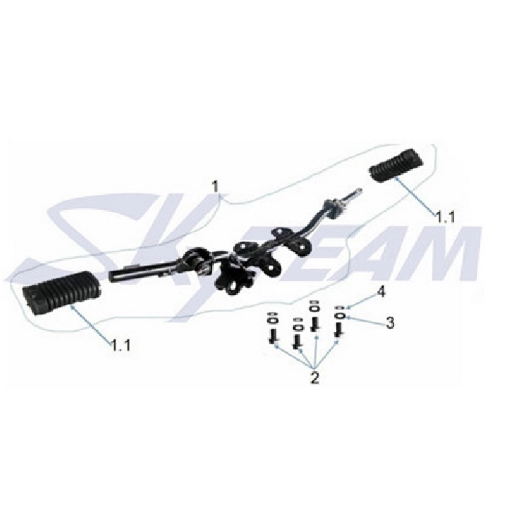 SKYTEAM BUBBLY SURUCU AYAKLIK LASTIGI #ST125BB F0301-1